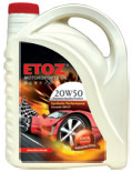 ETOZ Synthetic Performance Motor Oil SAE 20W50 API SM/CF