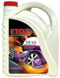 ETOZ Fully Synthetic Racing Motor Oil SAE 5W40 API SM/CF